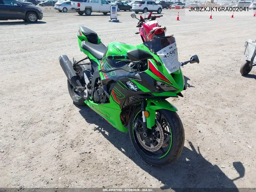 2024 Kawasaki Zx636 K VIN: JKBZXJK16RA002041 Lot: 45597350