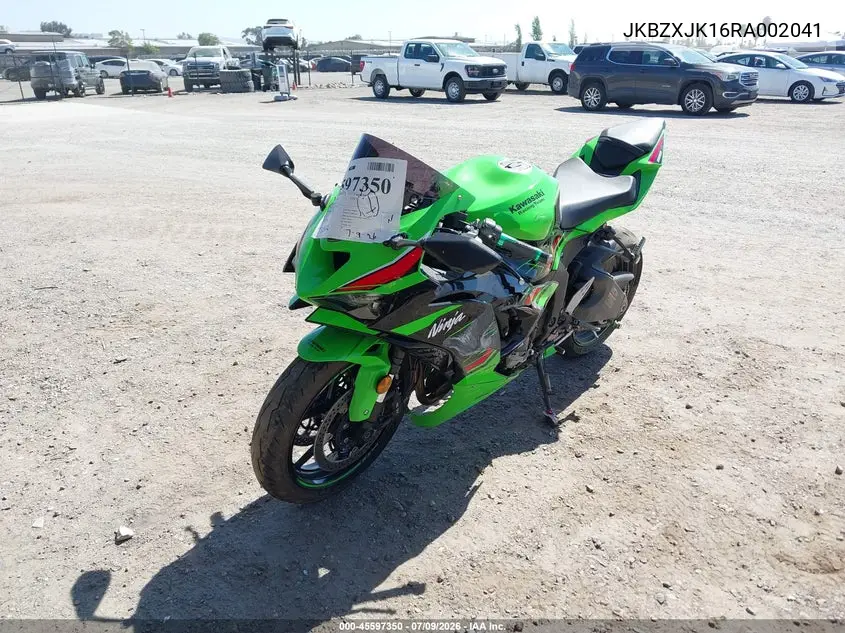 2024 Kawasaki Zx636 K VIN: JKBZXJK16RA002041 Lot: 45597350