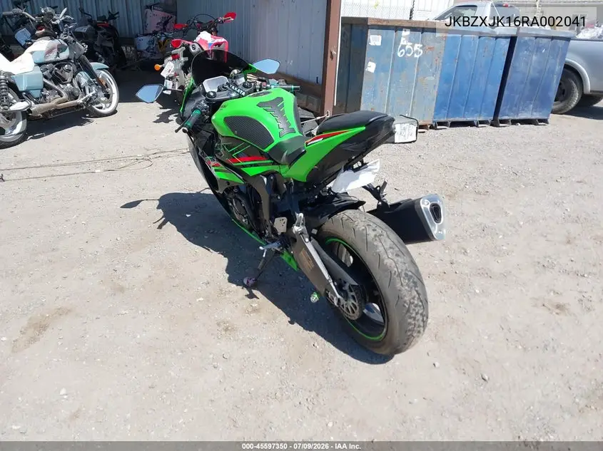 2024 Kawasaki Zx636 K VIN: JKBZXJK16RA002041 Lot: 45597350