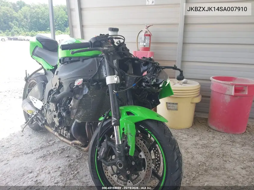 2025 Kawasaki Zx636 K VIN: JKBZXJK14SA007910 Lot: 45159069