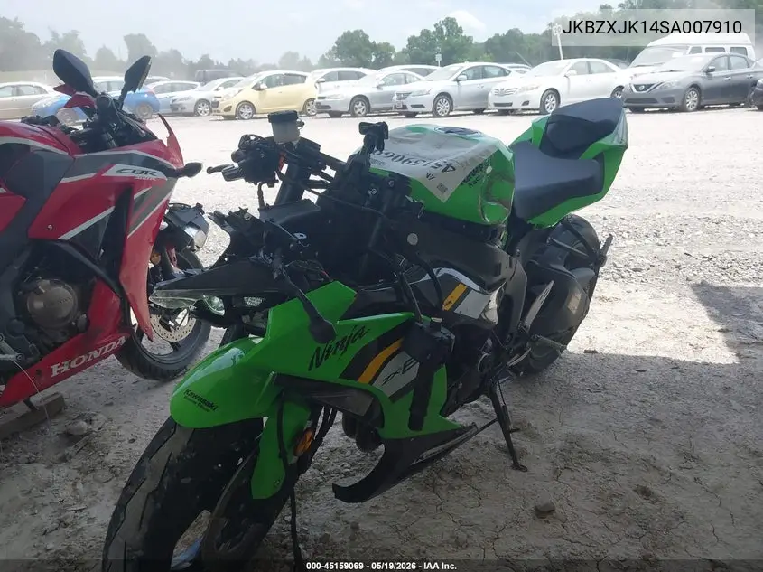 2025 Kawasaki Zx636 K VIN: JKBZXJK14SA007910 Lot: 45159069