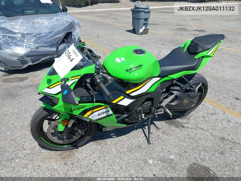 2025 Kawasaki Zx636 K VIN: JKBZXJK12SA011132 Lot: 45162564