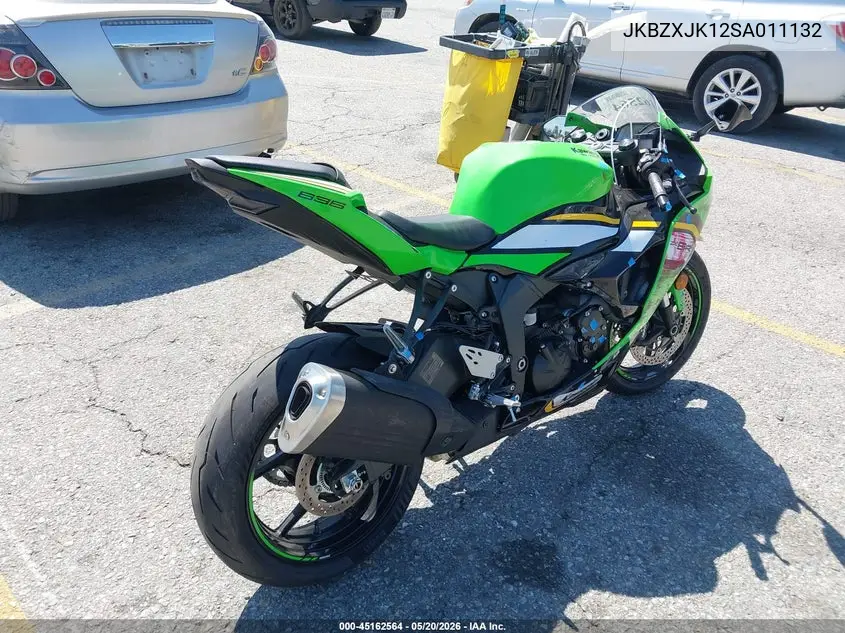 2025 Kawasaki Zx636 K VIN: JKBZXJK12SA011132 Lot: 45162564