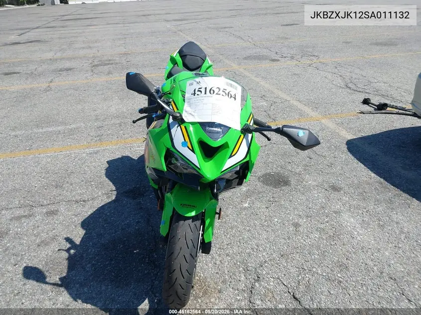2025 Kawasaki Zx636 K VIN: JKBZXJK12SA011132 Lot: 45162564