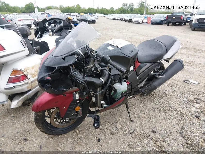 2025 Kawasaki Zx1400 J VIN: JKBZXNJ11SA021465 Lot: 45171033