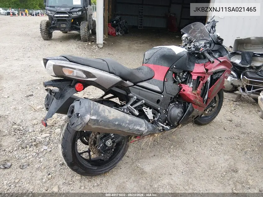 2025 Kawasaki Zx1400 J VIN: JKBZXNJ11SA021465 Lot: 45171033