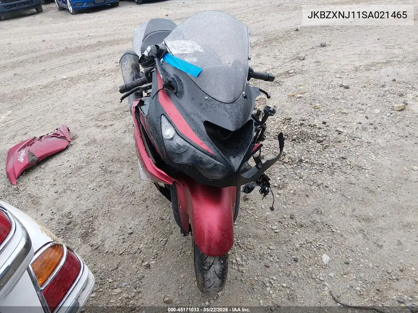 2025 Kawasaki Zx1400 J VIN: JKBZXNJ11SA021465 Lot: 45171033