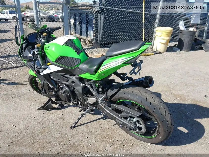 2025 Kawasaki Zx400 S VIN: ML5ZXCS14SDA37605 Lot: 45189366