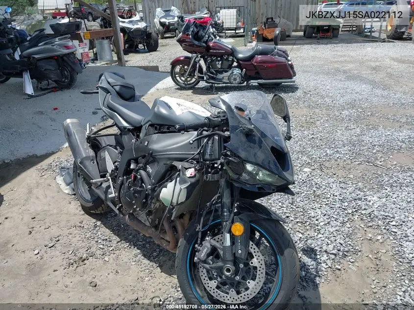 2025 Kawasaki Zx636 K VIN: JKBZXJJ15SA022112 Lot: 45192708