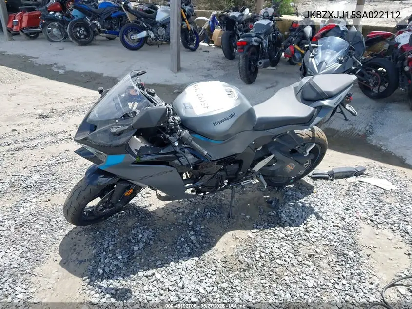 2025 Kawasaki Zx636 K VIN: JKBZXJJ15SA022112 Lot: 45192708