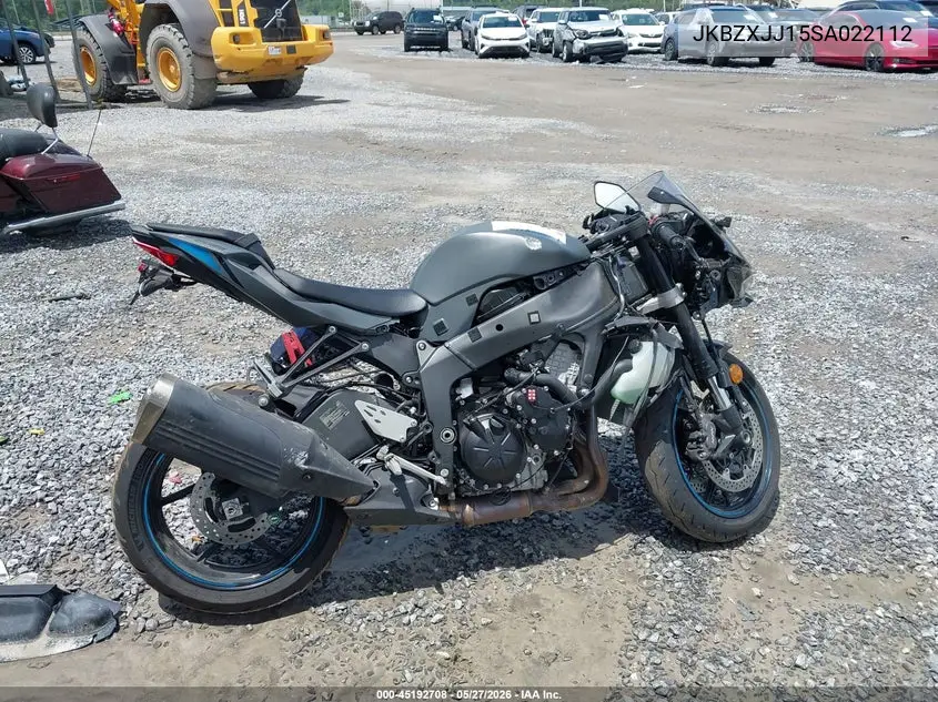 2025 Kawasaki Zx636 K VIN: JKBZXJJ15SA022112 Lot: 45192708