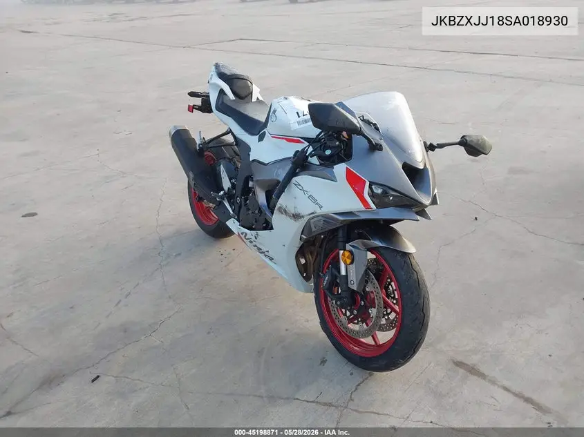 2025 Kawasaki Zx636 K VIN: JKBZXJJ18SA018930 Lot: 45198871