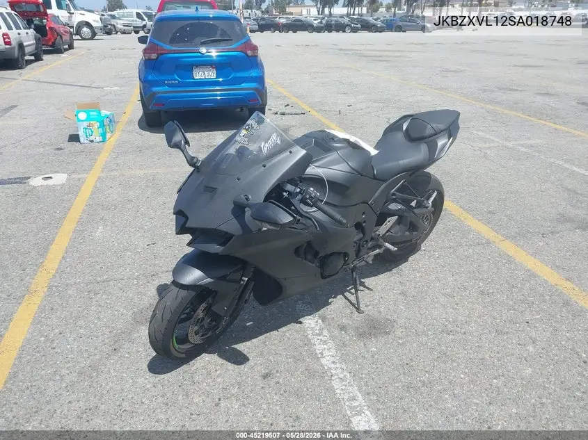 2025 Kawasaki Zx1002 L VIN: JKBZXVL12SA018748 Lot: 45219507