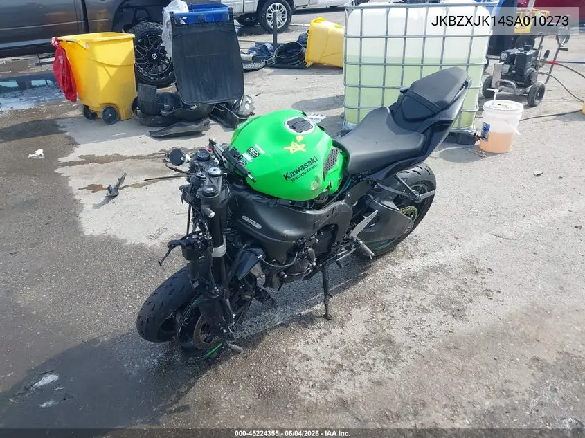 2025 Kawasaki Zx636 K VIN: JKBZXJK14SA010273 Lot: 45224355