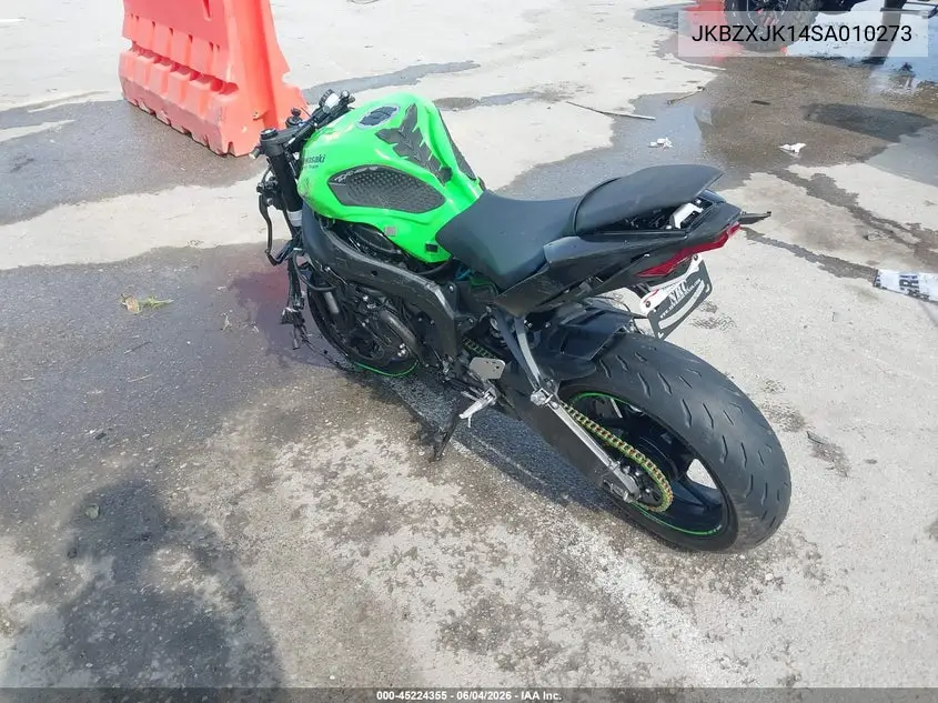2025 Kawasaki Zx636 K VIN: JKBZXJK14SA010273 Lot: 45224355