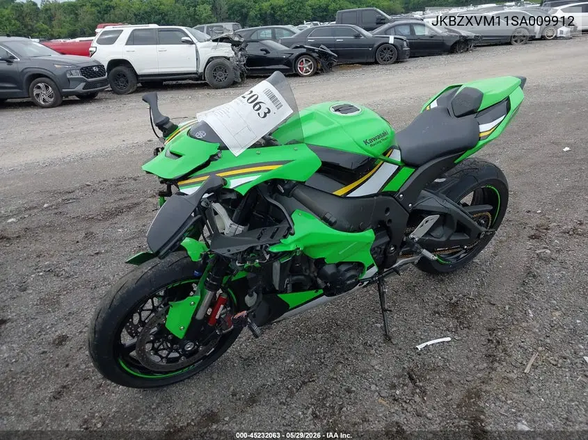 2025 Kawasaki Zx1002 M VIN: JKBZXVM11SA009912 Lot: 45232063