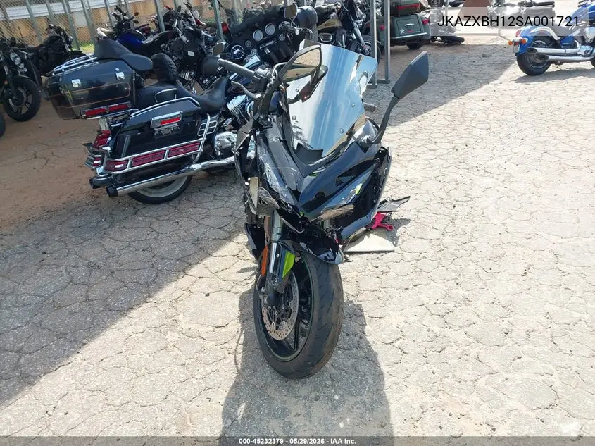 2025 Kawasaki Zx1100 H VIN: JKAZXBH12SA001721 Lot: 45232379