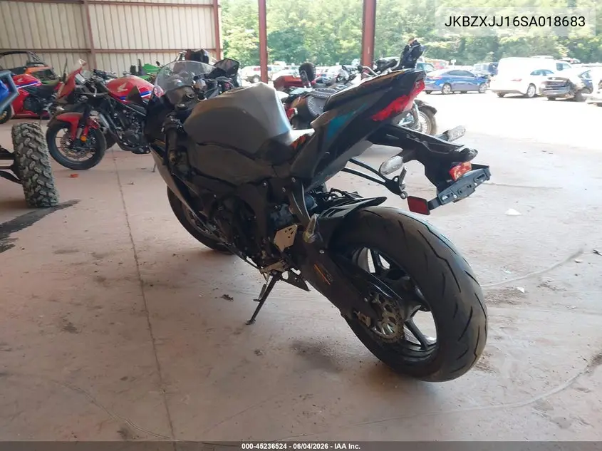 2025 Kawasaki Zx636 K VIN: JKBZXJJ16SA018683 Lot: 45236524