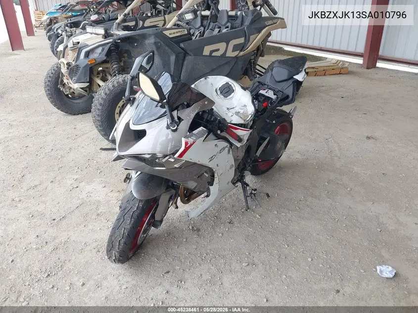 2025 Kawasaki Zx636 K VIN: JKBZXJK13SA010796 Lot: 45238461