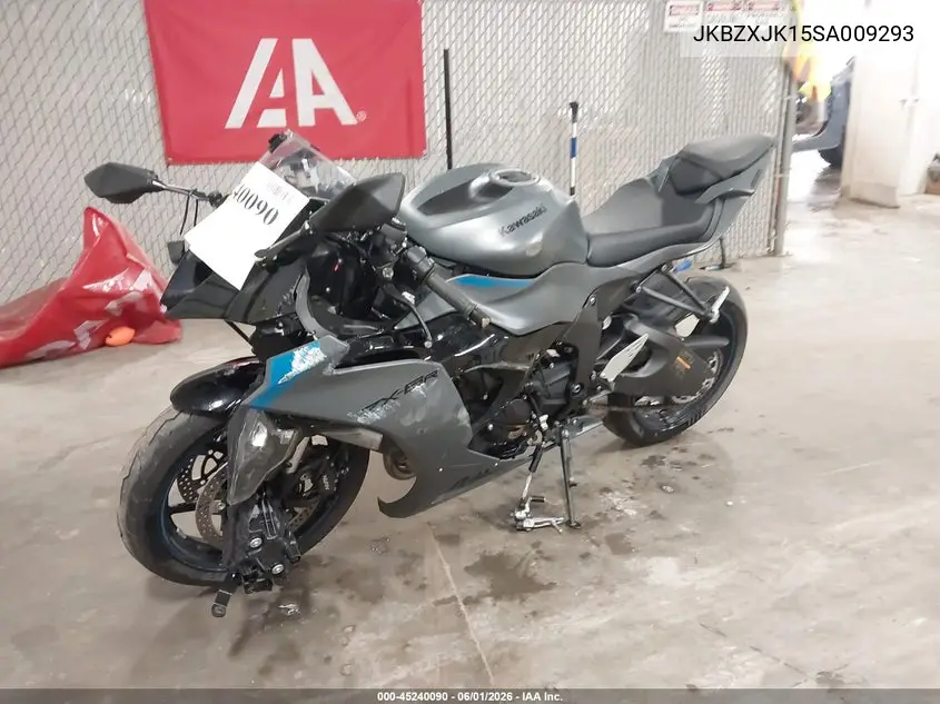 2025 Kawasaki Zx636 K VIN: JKBZXJK15SA009293 Lot: 45240090