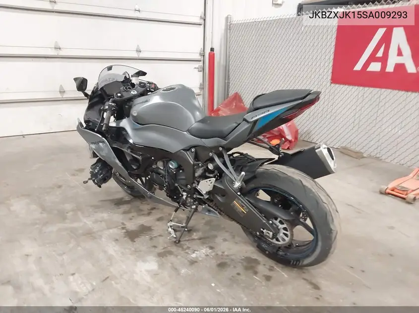 2025 Kawasaki Zx636 K VIN: JKBZXJK15SA009293 Lot: 45240090