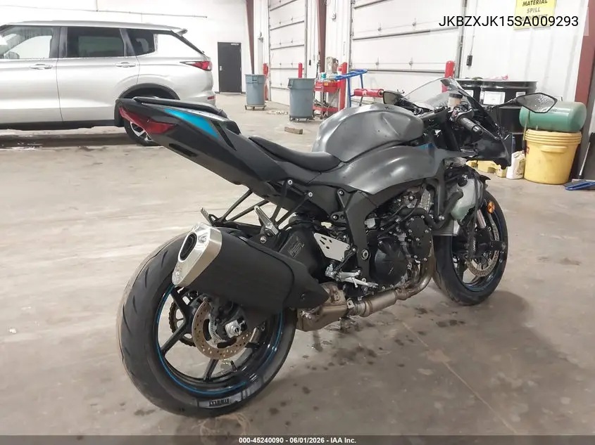 2025 Kawasaki Zx636 K VIN: JKBZXJK15SA009293 Lot: 45240090