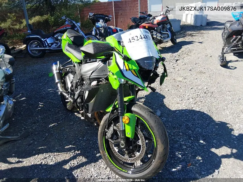2025 Kawasaki Zx636 K VIN: JKBZXJK17SA009876 Lot: 45244831