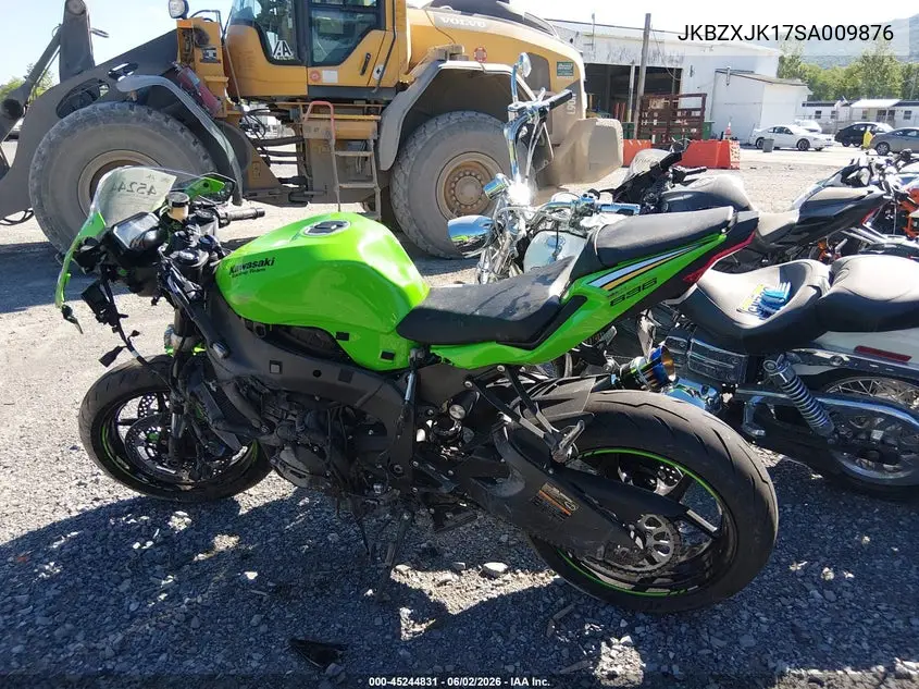 2025 Kawasaki Zx636 K VIN: JKBZXJK17SA009876 Lot: 45244831