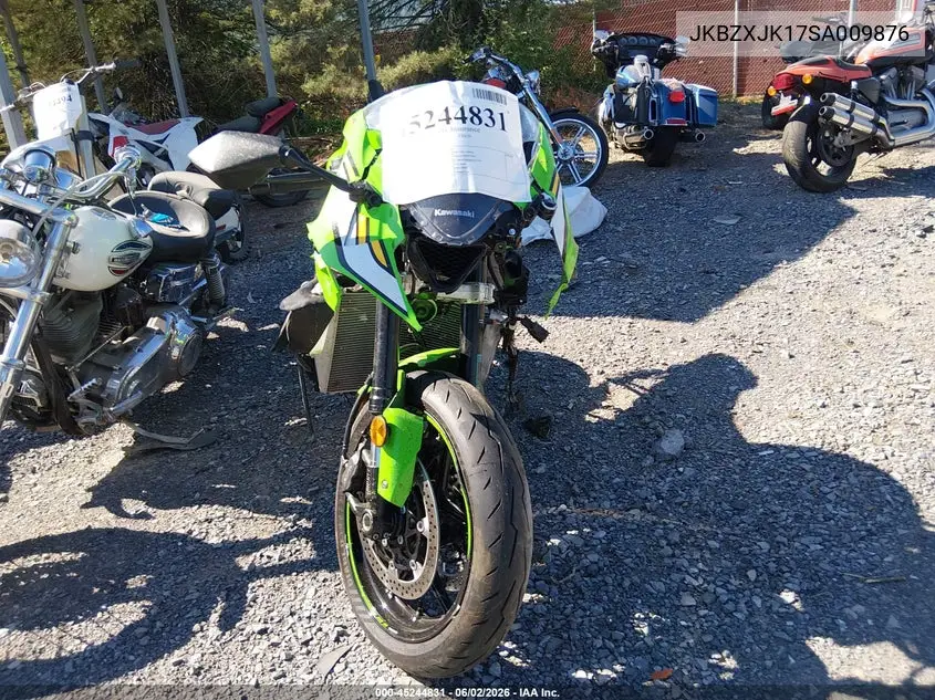 2025 Kawasaki Zx636 K VIN: JKBZXJK17SA009876 Lot: 45244831