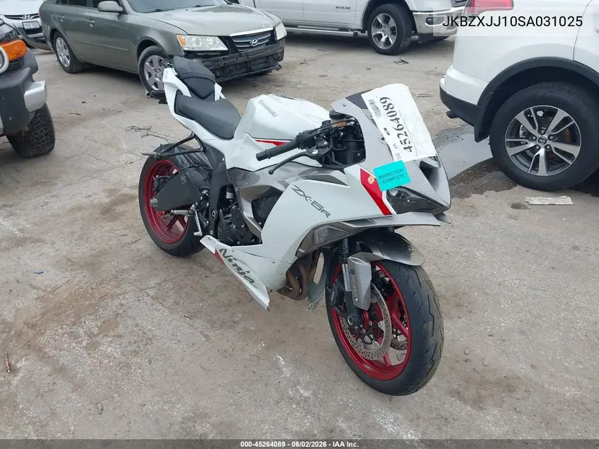 2025 Kawasaki Zx636 K VIN: JKBZXJJ10SA031025 Lot: 45264089