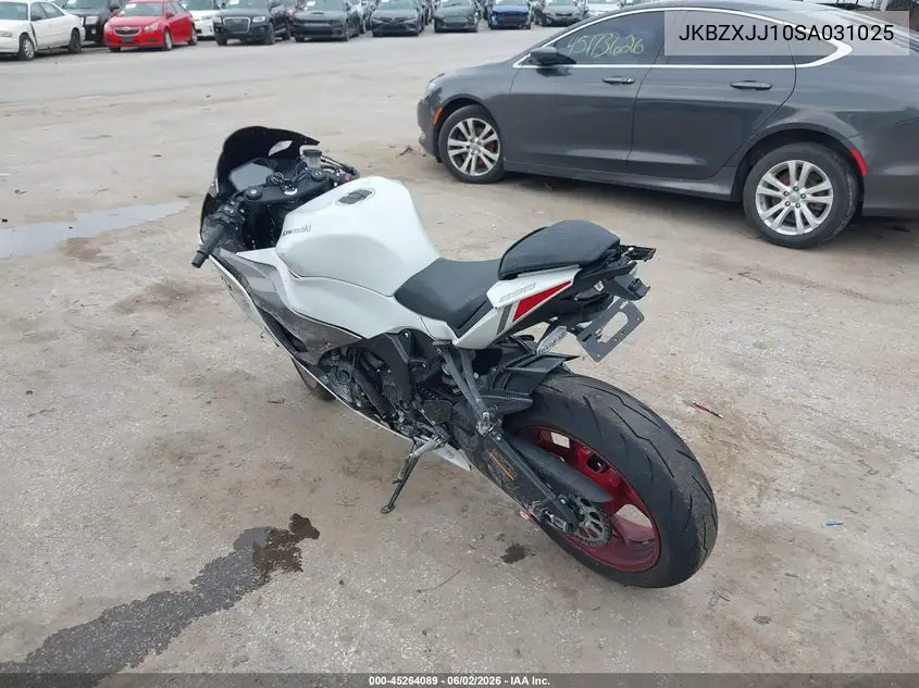 2025 Kawasaki Zx636 K VIN: JKBZXJJ10SA031025 Lot: 45264089
