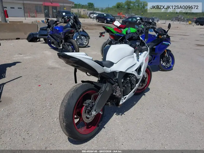 2025 Kawasaki Zx636 K VIN: JKBZXJK12SA009672 Lot: 45264148