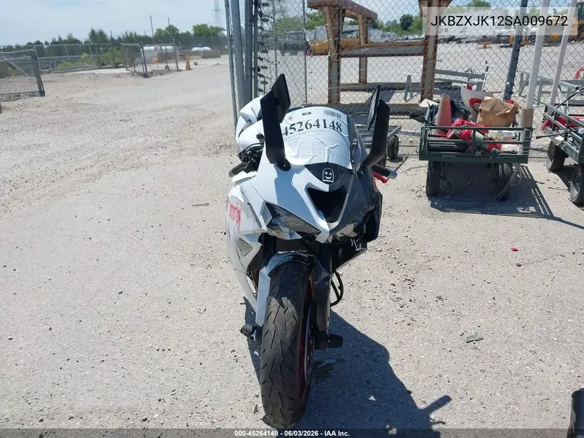 2025 Kawasaki Zx636 K VIN: JKBZXJK12SA009672 Lot: 45264148
