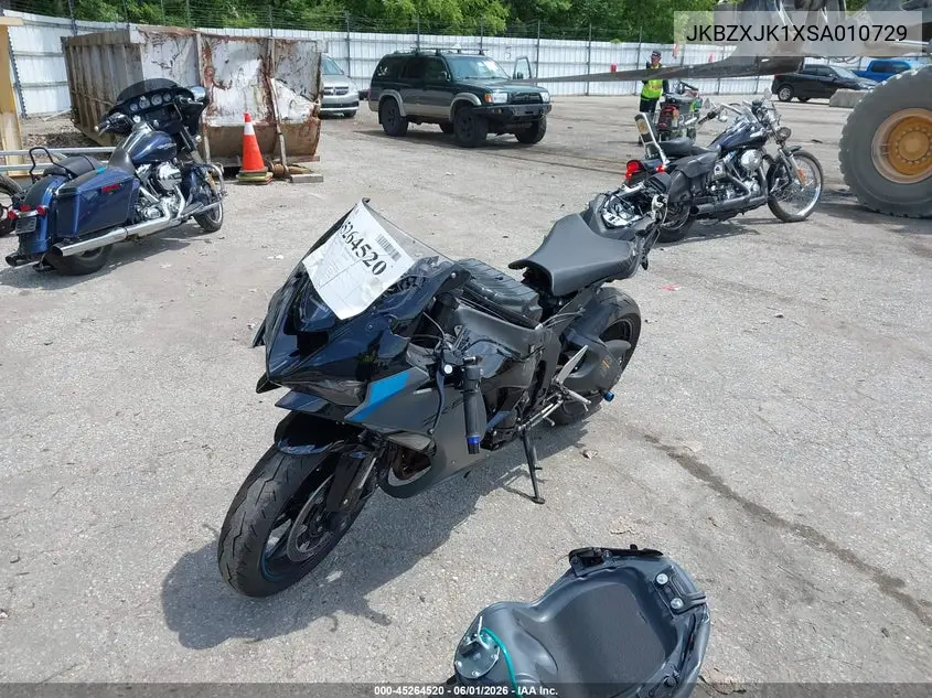 2025 Kawasaki Zx636 K VIN: JKBZXJK1XSA010729 Lot: 45264520