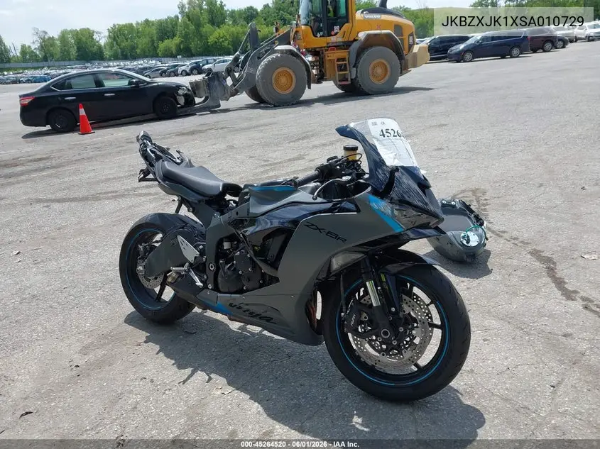 2025 Kawasaki Zx636 K VIN: JKBZXJK1XSA010729 Lot: 45264520