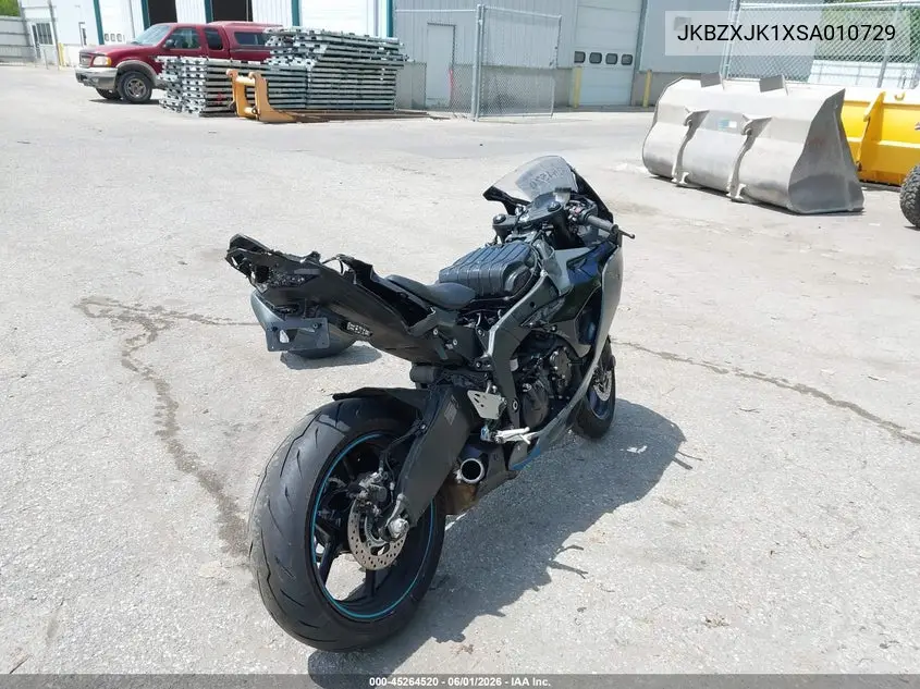 2025 Kawasaki Zx636 K VIN: JKBZXJK1XSA010729 Lot: 45264520