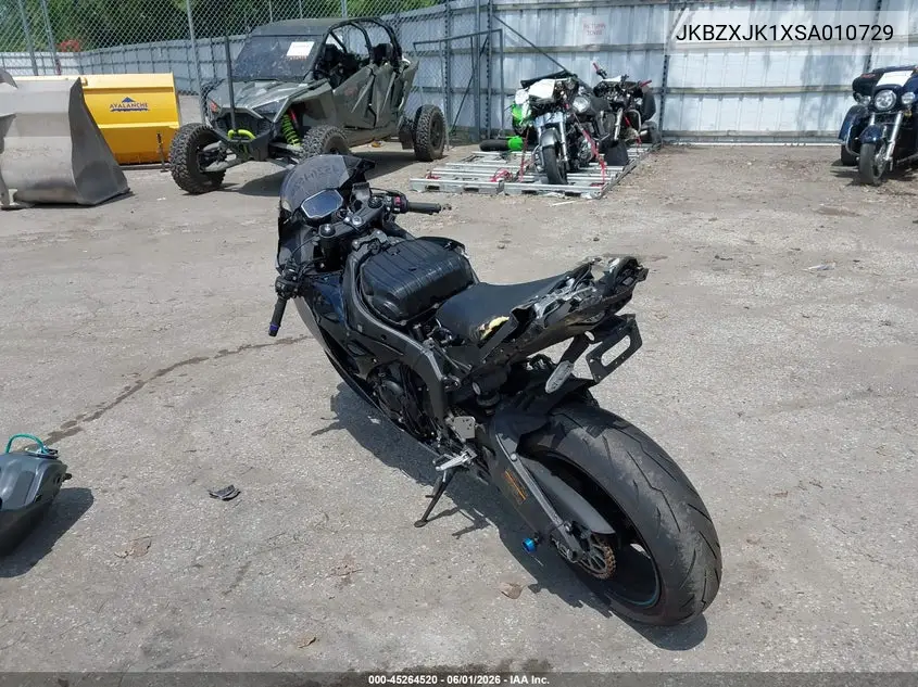 2025 Kawasaki Zx636 K VIN: JKBZXJK1XSA010729 Lot: 45264520