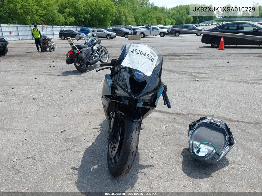 2025 Kawasaki Zx636 K VIN: JKBZXJK1XSA010729 Lot: 45264520