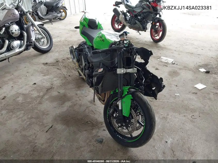 2025 Kawasaki Zx636 K VIN: JKBZXJJ14SA023381 Lot: 45346395
