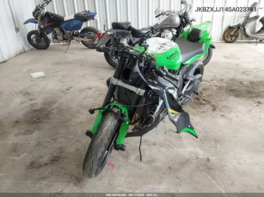 2025 Kawasaki Zx636 K VIN: JKBZXJJ14SA023381 Lot: 45346395
