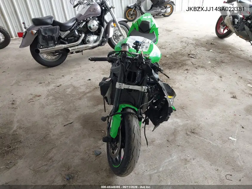 2025 Kawasaki Zx636 K VIN: JKBZXJJ14SA023381 Lot: 45346395