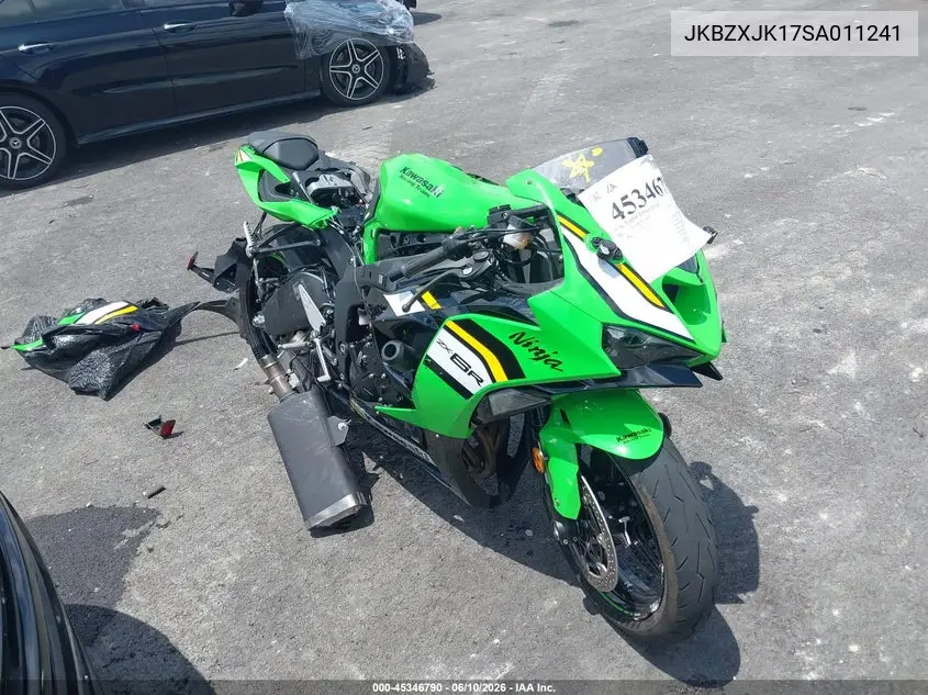 2025 Kawasaki Zx636 K VIN: JKBZXJK17SA011241 Lot: 45346790