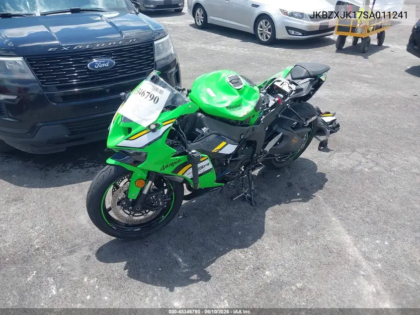 2025 Kawasaki Zx636 K VIN: JKBZXJK17SA011241 Lot: 45346790