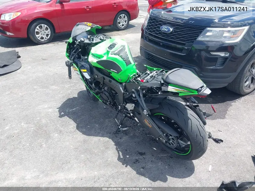 2025 Kawasaki Zx636 K VIN: JKBZXJK17SA011241 Lot: 45346790