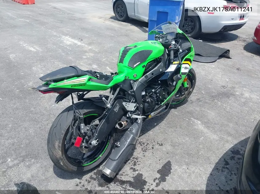 2025 Kawasaki Zx636 K VIN: JKBZXJK17SA011241 Lot: 45346790