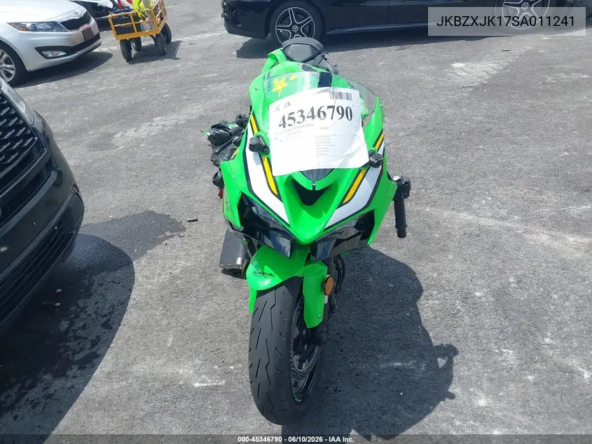 2025 Kawasaki Zx636 K VIN: JKBZXJK17SA011241 Lot: 45346790