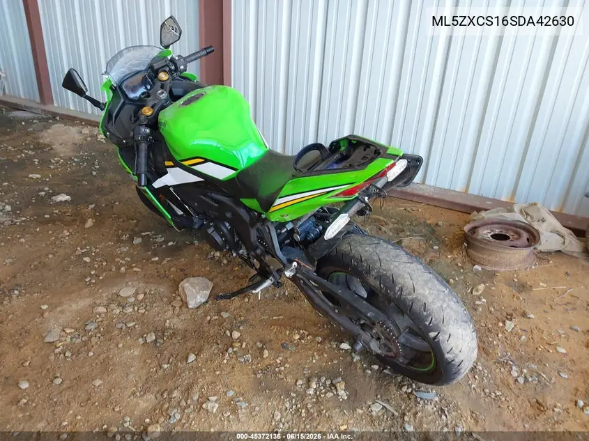 2025 Kawasaki Zx400 S VIN: ML5ZXCS16SDA42630 Lot: 45372136