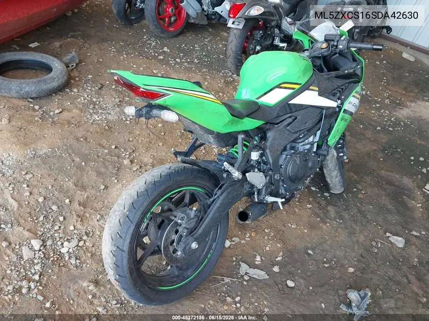 2025 Kawasaki Zx400 S VIN: ML5ZXCS16SDA42630 Lot: 45372136