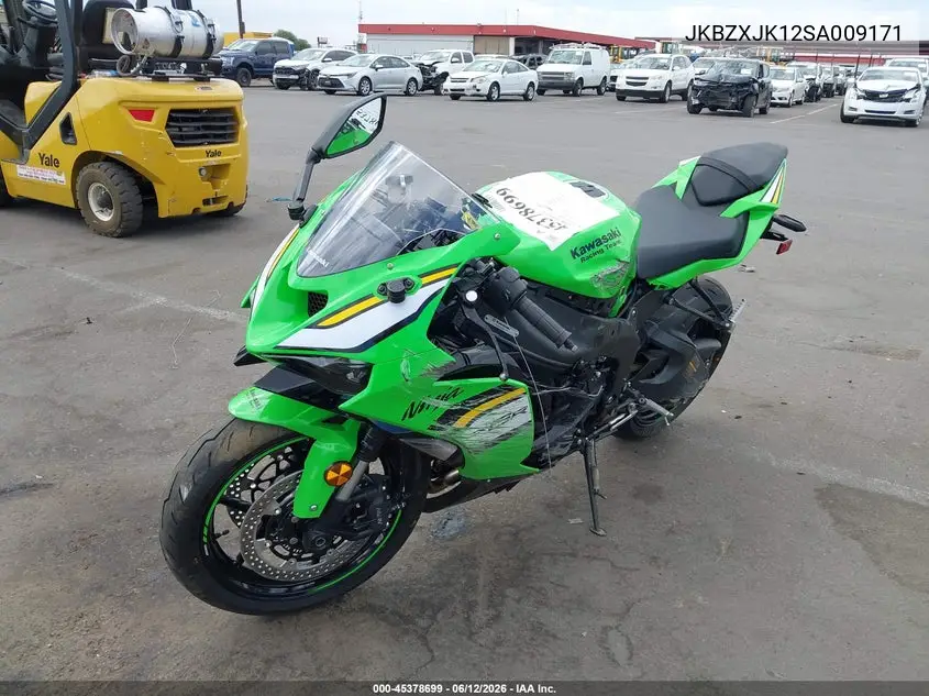 2025 Kawasaki Zx636 K VIN: JKBZXJK12SA009171 Lot: 45378699