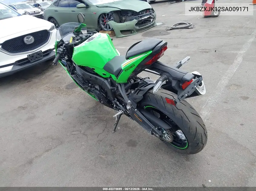 2025 Kawasaki Zx636 K VIN: JKBZXJK12SA009171 Lot: 45378699